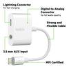 Belkin 3.5mm Audio + Charge RockStar – Lightning Adapter for iPhone