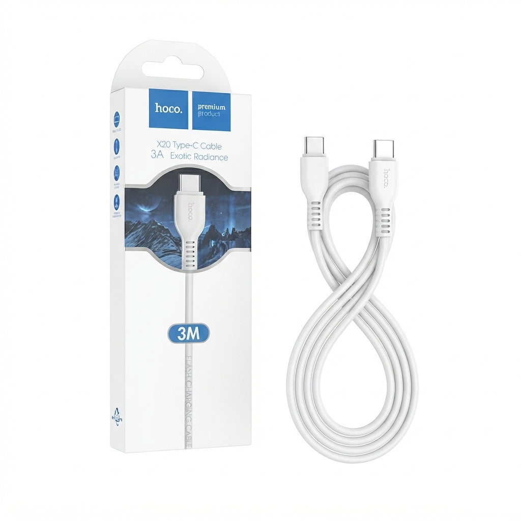 Hoco X20 Exotic Radiance 3A Type-C Charging and Data Cable (3m)