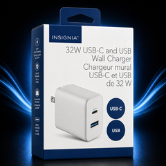 Insignia 32W USB-C & USB Wall Charger