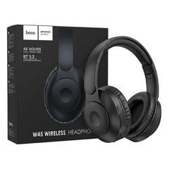 Hoco W45 Wireless Bluetooth 5.3 Over-Ear Headphones (Black)