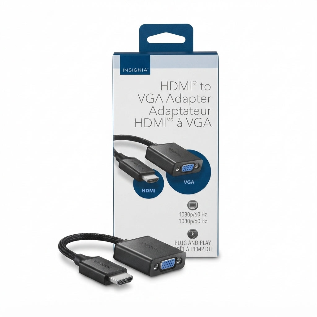 Insignia HDMI to VGA Adapter – 1080p 60Hz