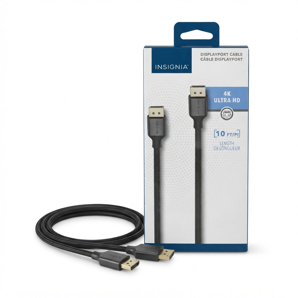 Insignia 10 ft DisplayPort Cable – Black