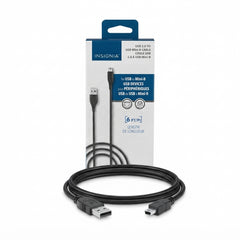 Insignia™ 6' USB A to USB Mini-B Cable – Charge & Sync, Black