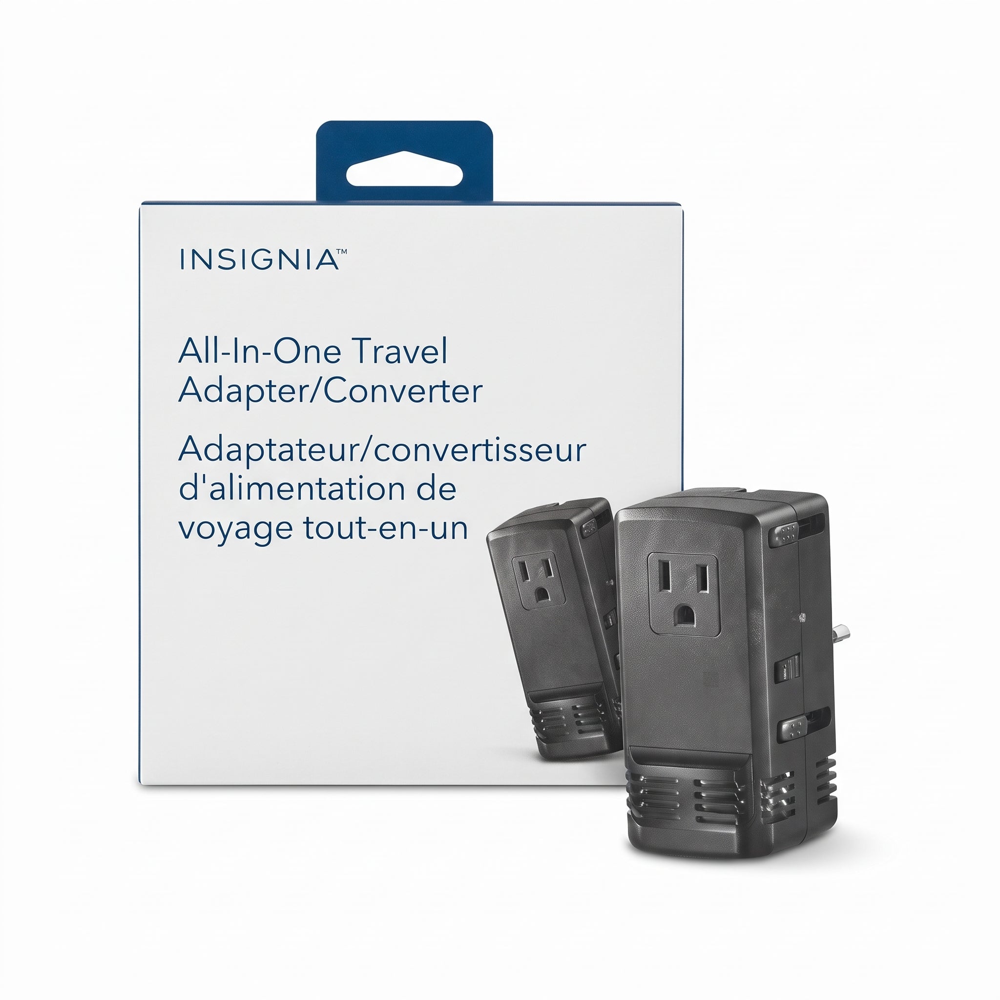 Insignia All-In-One Travel Adapter & Converter – Universal International Power Adapter