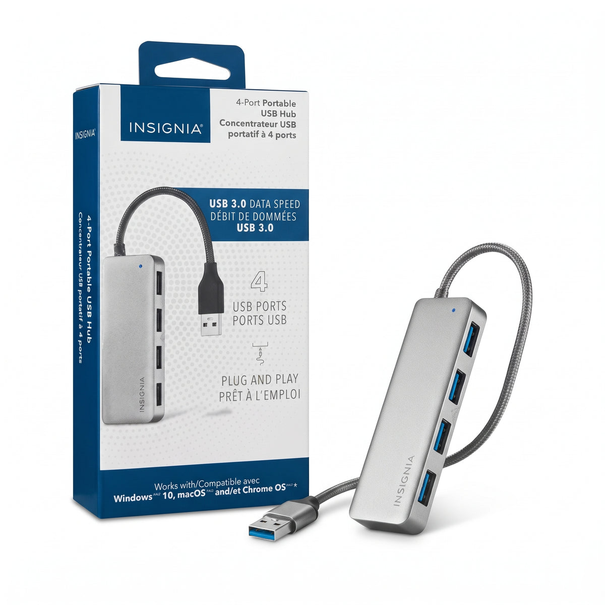 Insignia 4-Port Portable USB 3.0 Hub