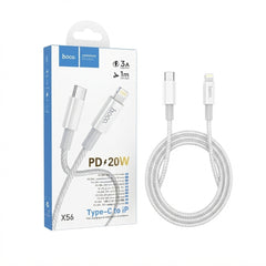 Hoco X56 PD 20W Type-C to IP Fast Charging Data Cable (1m)