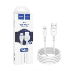 Hoco X20 Starlight Glare USB-A to IP Charging and Data Cable (3m)