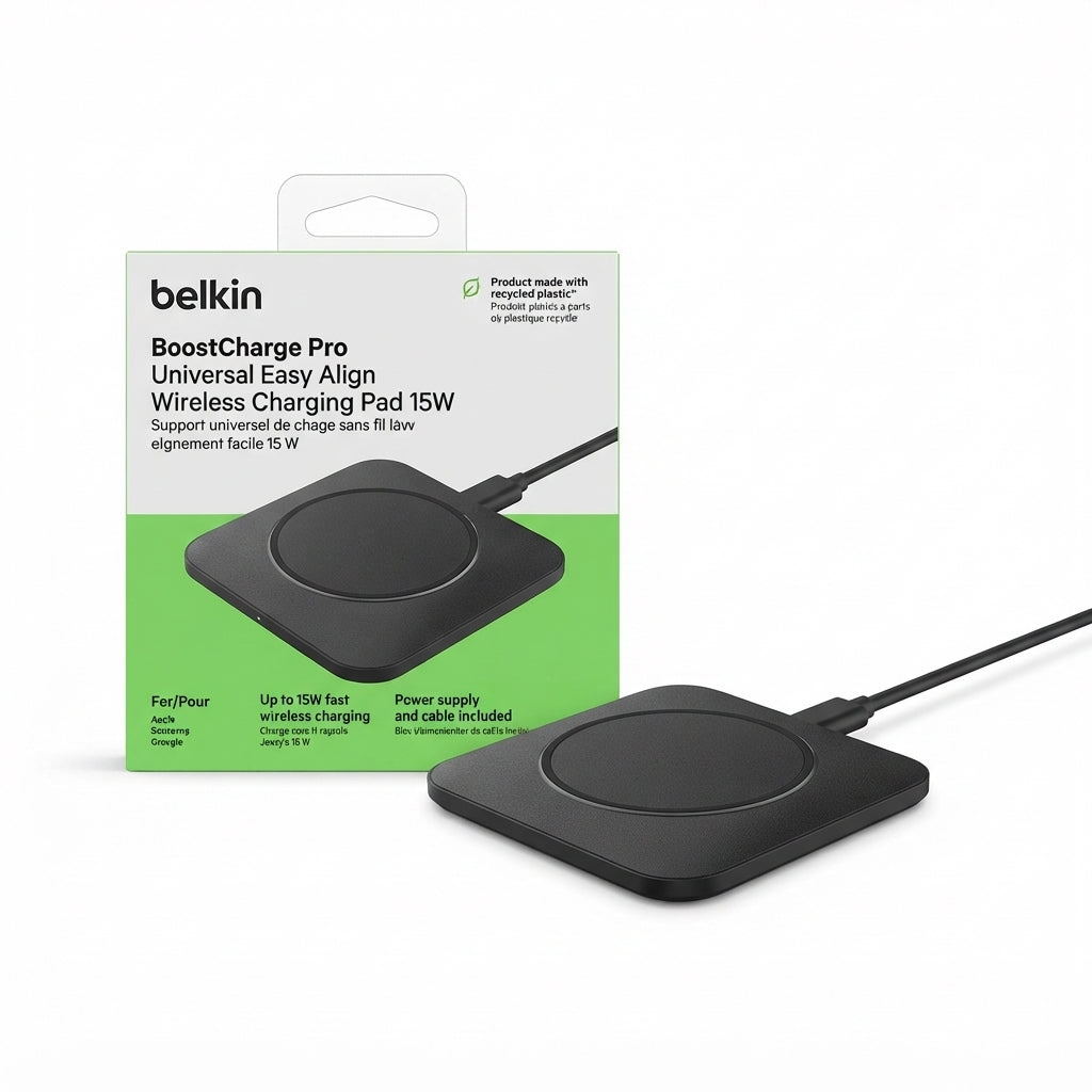 Belkin BoostCharge Pro Universal Easy Align Wireless Charging Pad 15W
