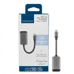 Insignia USB-C to HDMI Adapter (4K @ 60Hz Ultra HD) – Compact Video Dongle for MacBook, Windows, Chrome OS, iPadOS & Android