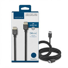 Insignia 10 ft 4K Ultra HD DisplayPort Cable – Braided DisplayPort to DisplayPort Cable for Gaming Monitors & PCs