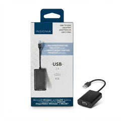Insignia USB 3.0 to VGA Adapter – External Video Graphics Card Adapter for Windows & macOS
